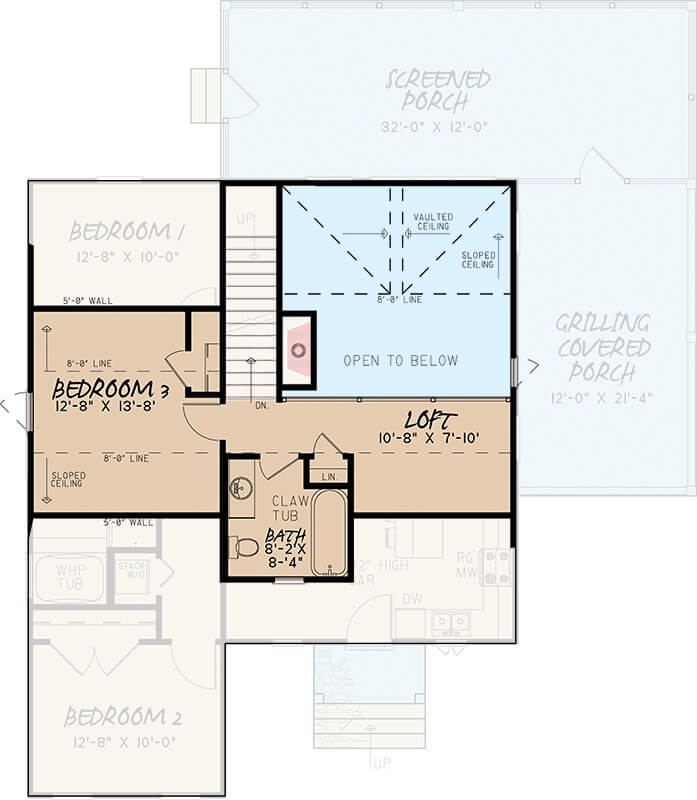 Second Level Floor Plan