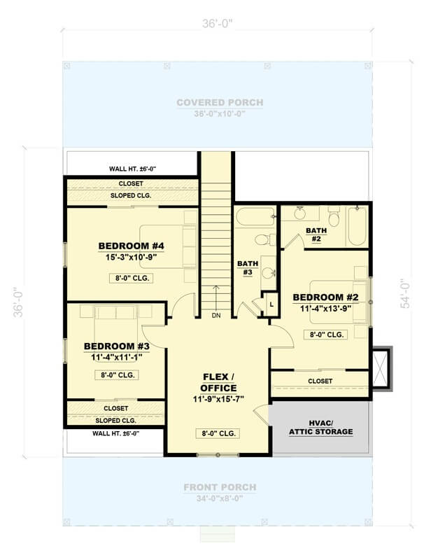 Second Level Floor Plan
