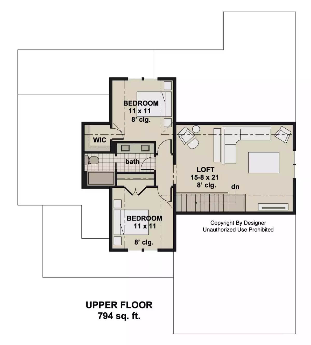 Second Level Floor Plan