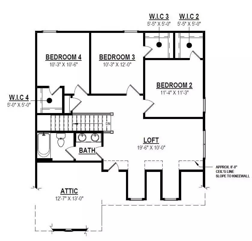 Second Level Floor Plan