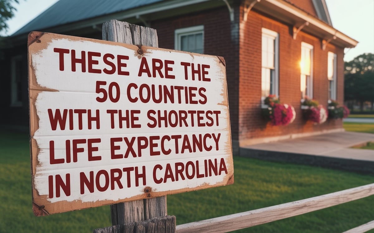 These are the 50 Counties with the Shortest Life Expectancy in North Carolina