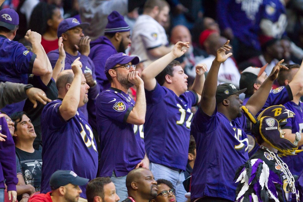 Atlanta Falcons Vs. Baltimore Ravens at the Mercedes Benz Stadium in Atlanta Georgia.