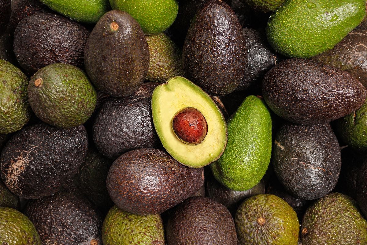 A group of avocados.