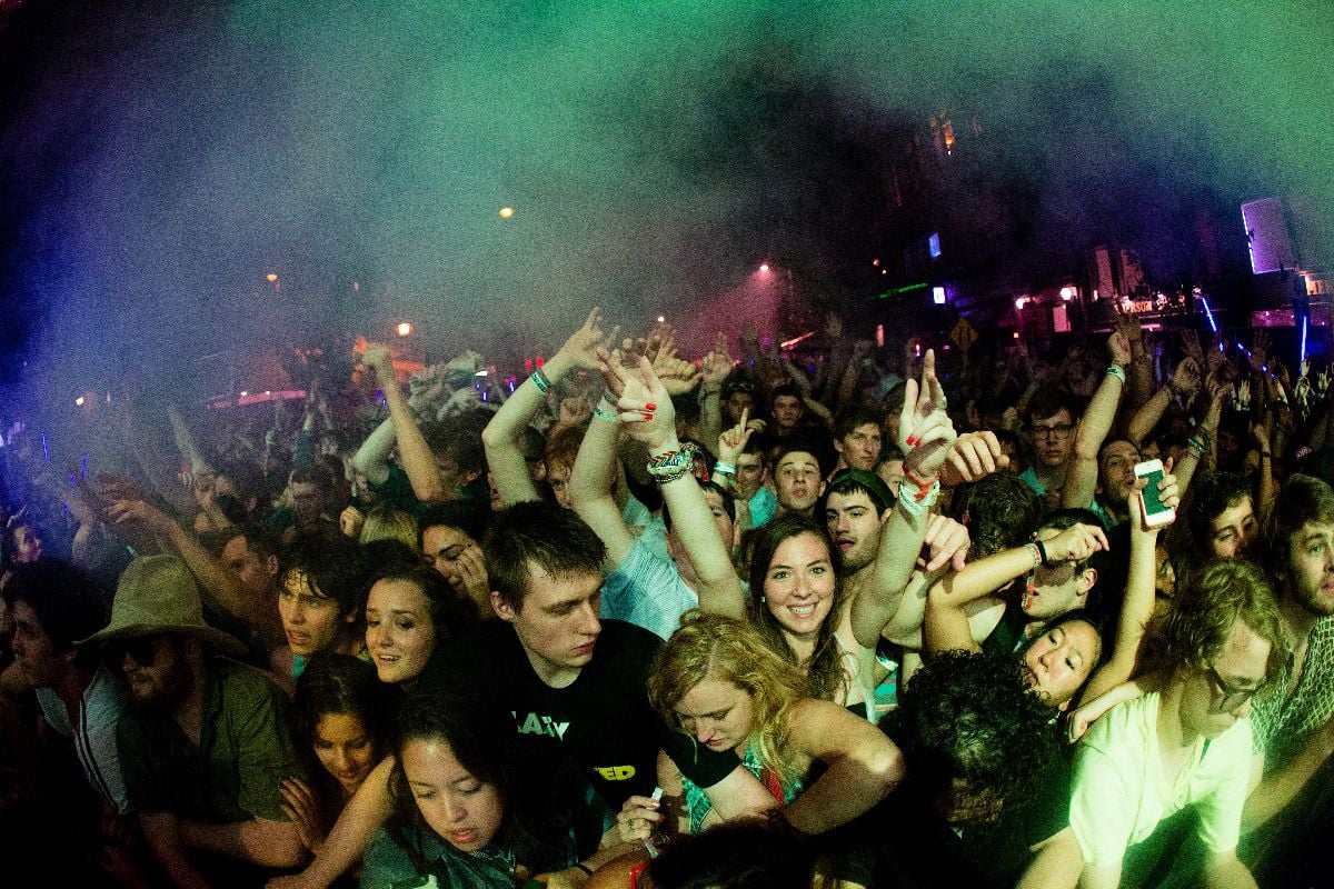 A sold out crowd cheers for Major Lazer during the Capitol Hill Block Party.