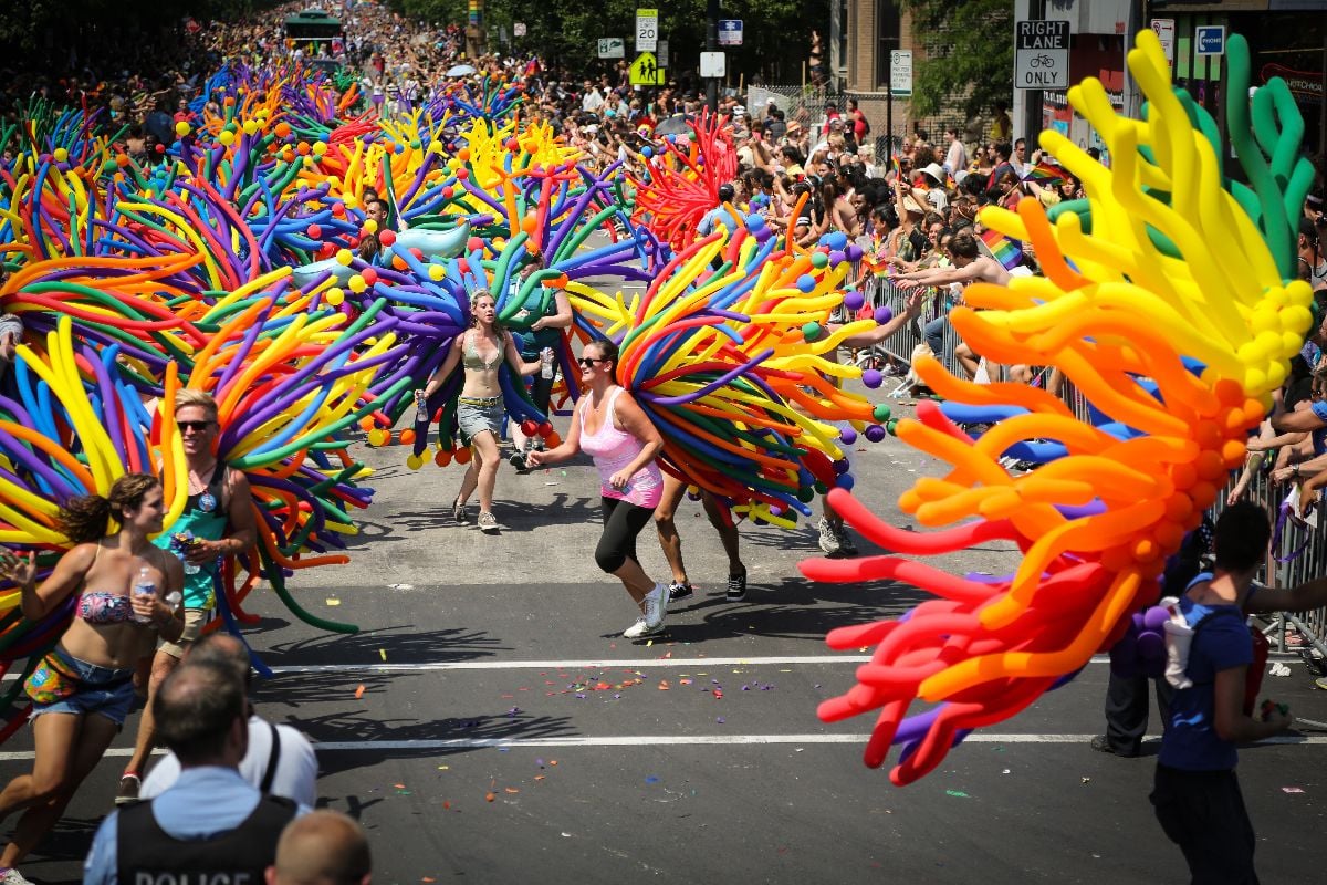 People attended the annual Chicago Gay Pride parade in Chicago.