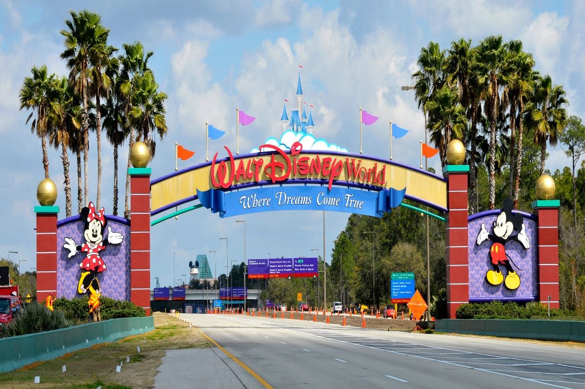 Entrance Arch to Walt Disney Magic Kingdom Theme Park
