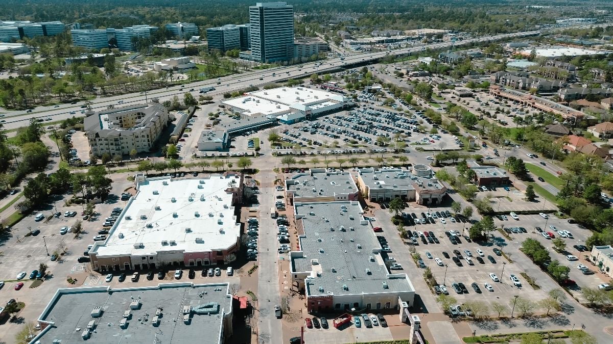 Aerial view of Houston zoning.