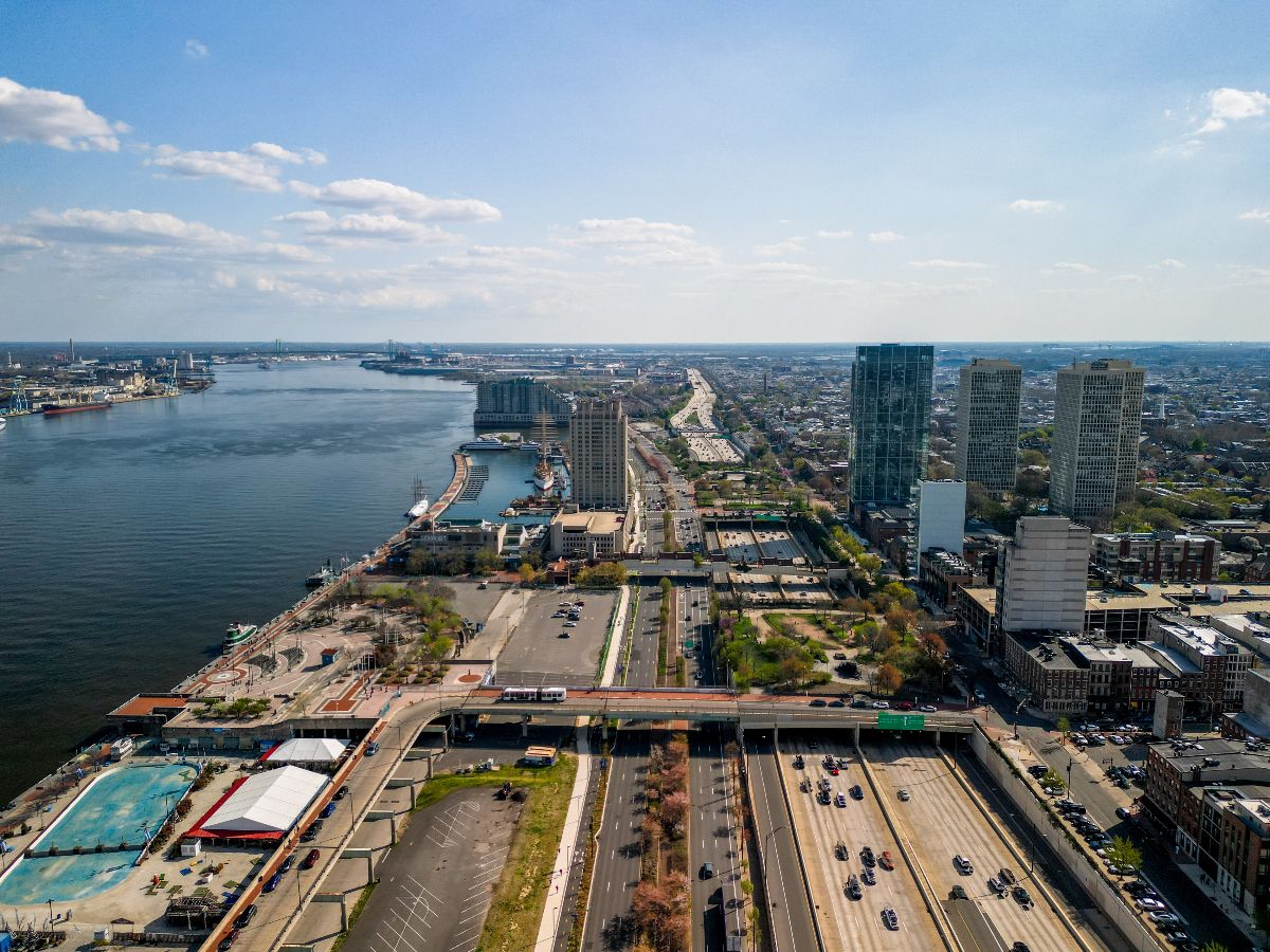 Interstate 95 from Penn's landing.