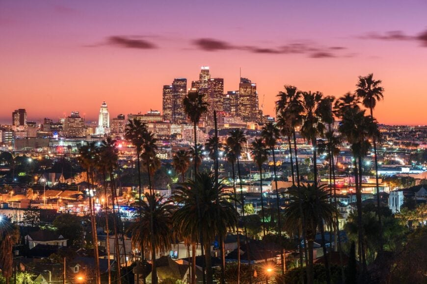 Los Angeles downtown skyline
