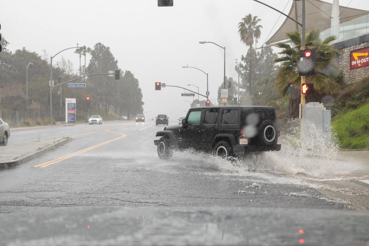 The winter storms bring flash flood warnings near fire areas..