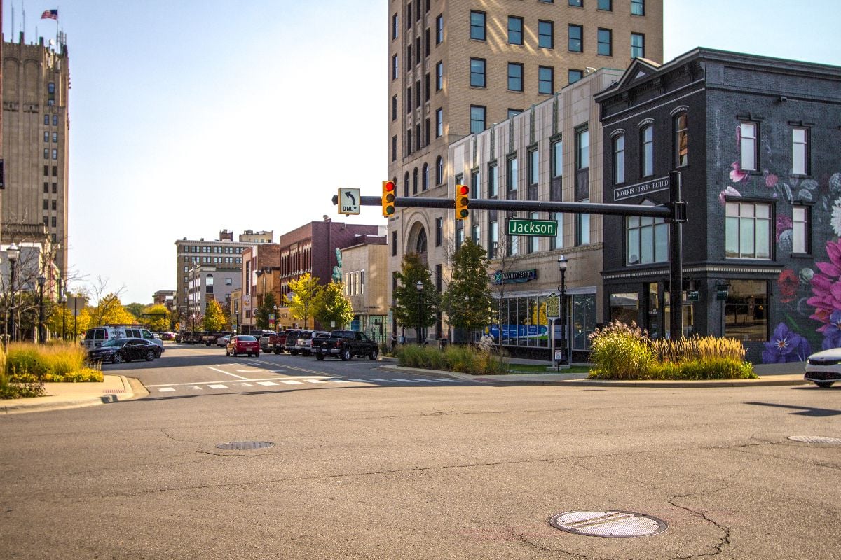 Michigan downtown street