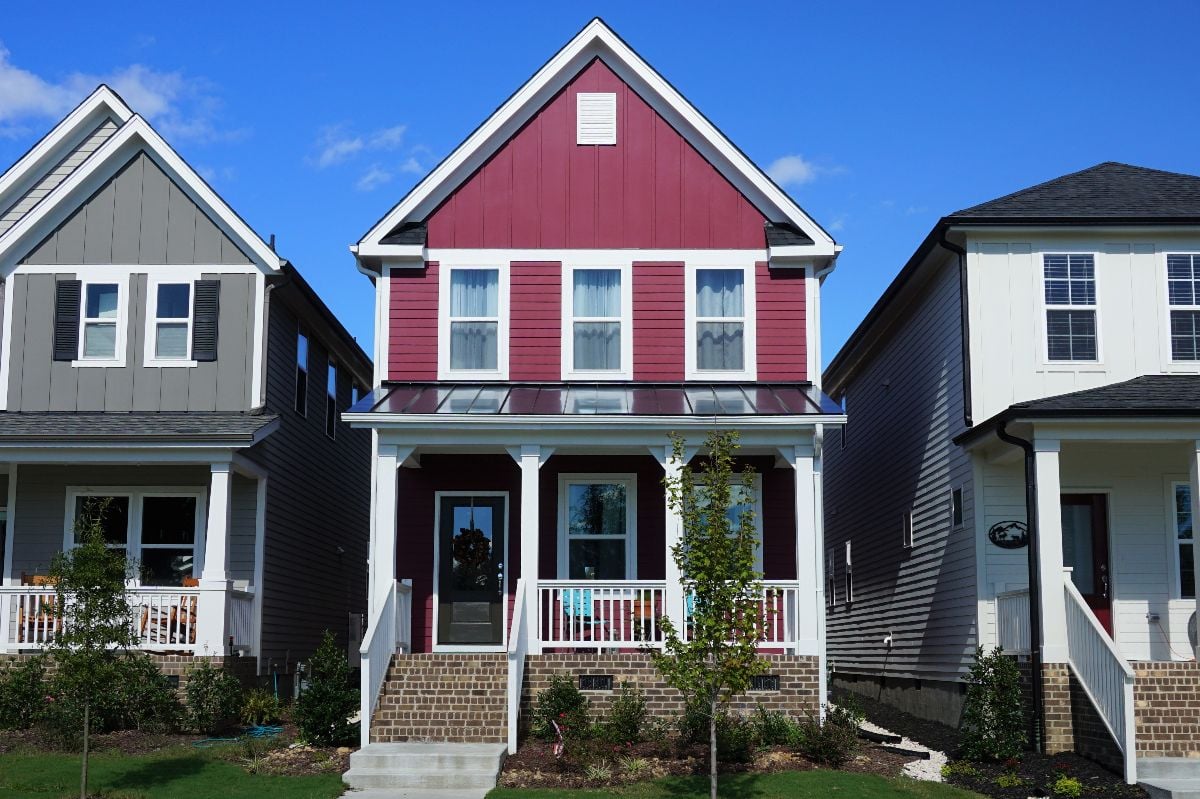 Two-story row houses