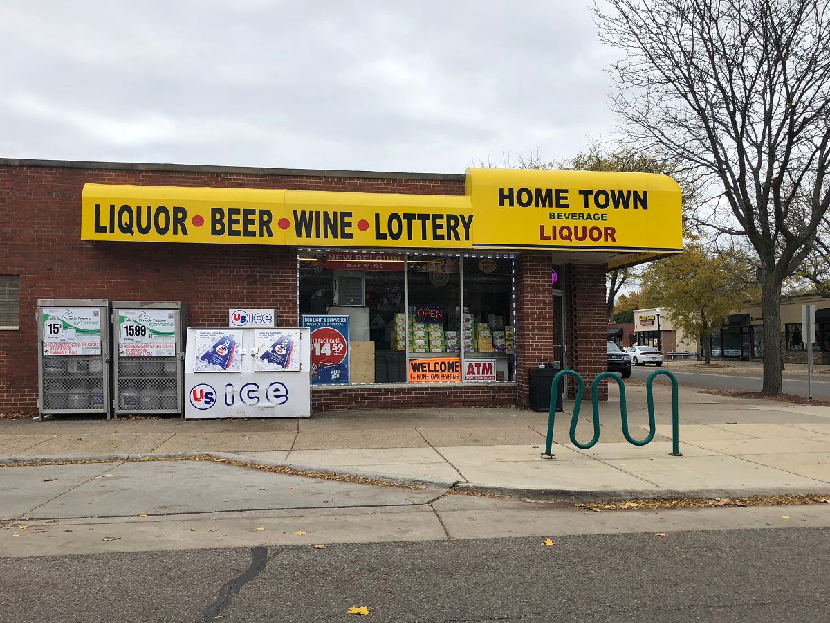 Typical convenience or party store in a Detroit suburb. 