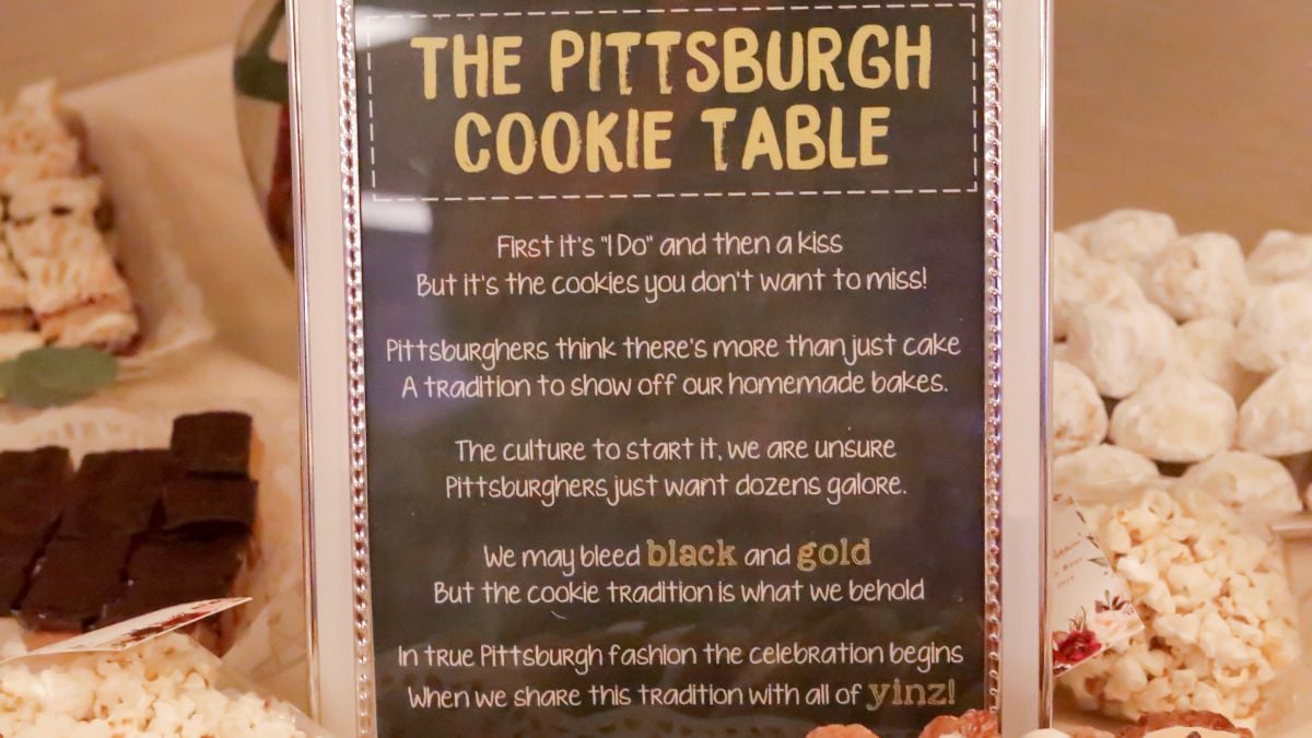 Wedding cookie table sign