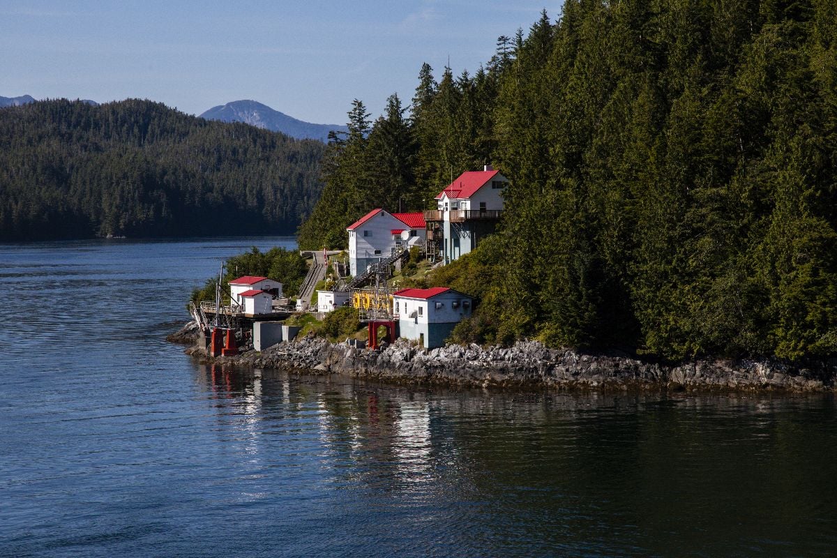 Fishing Village - a very remote fishing village on the inside passage, Alaska.
