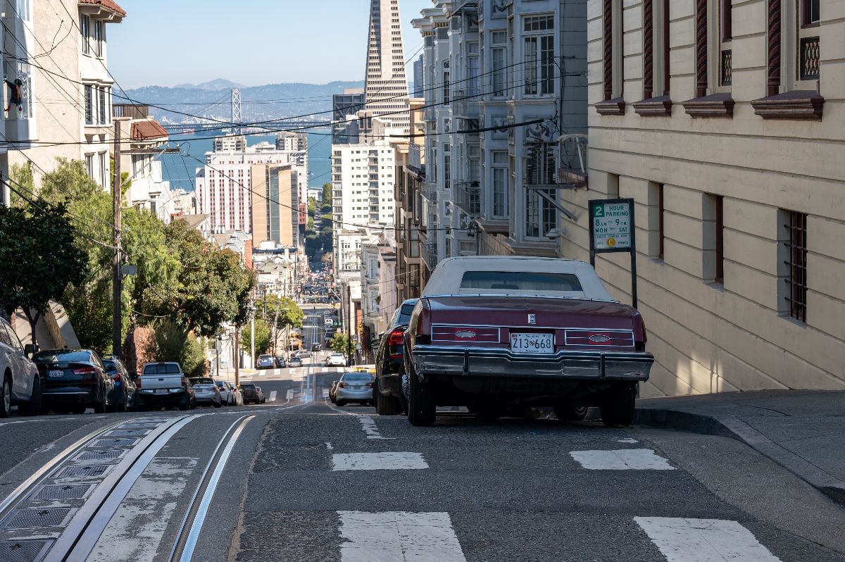 Steep street in San Francisco