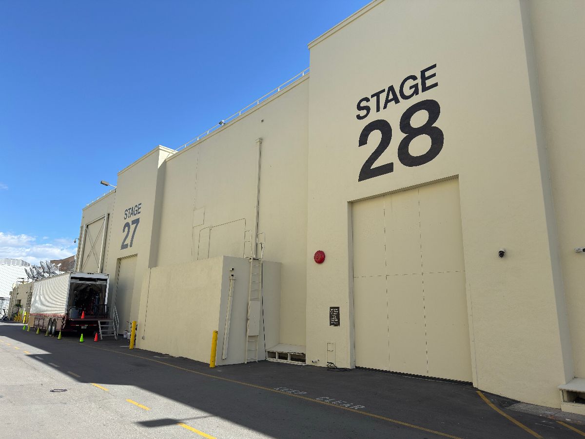 Sound stages on a Hollywood lot