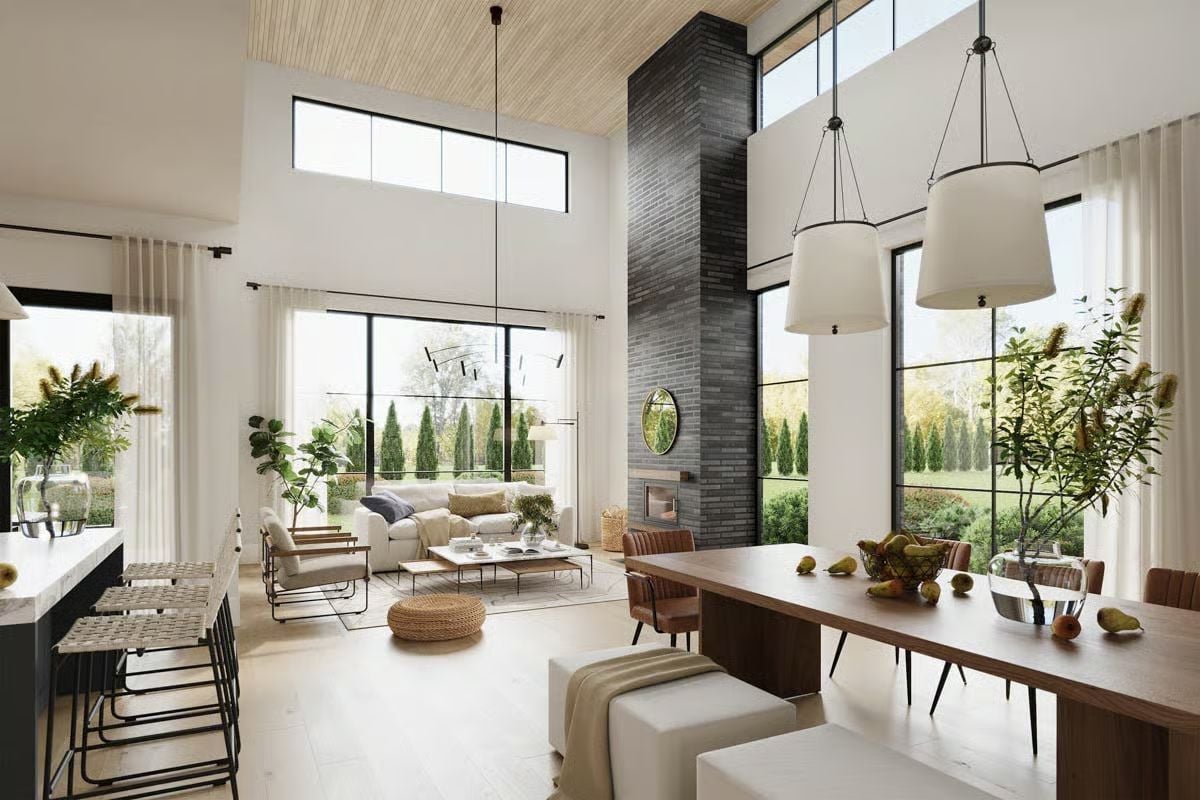 Dining Area and Living Room