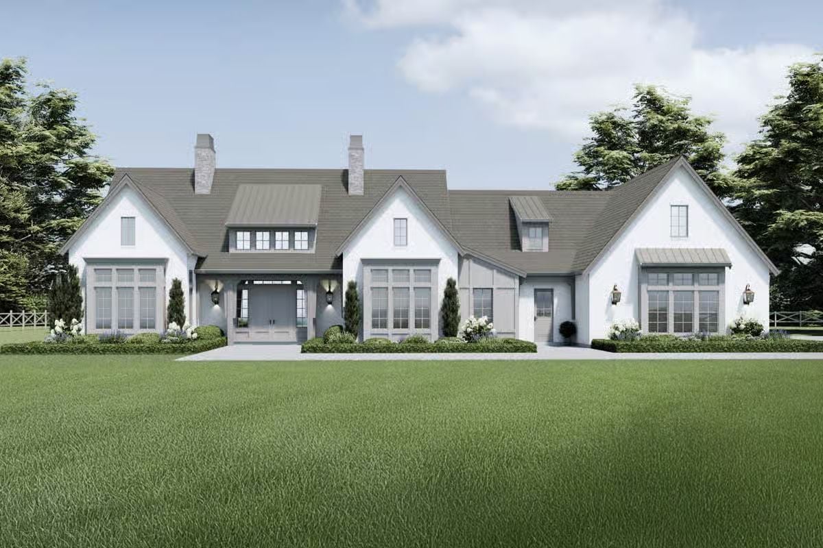 Transitional 4-Bedroom Ranch with Lower-Level Expansion and 3-Car Garage (Floor Plan)