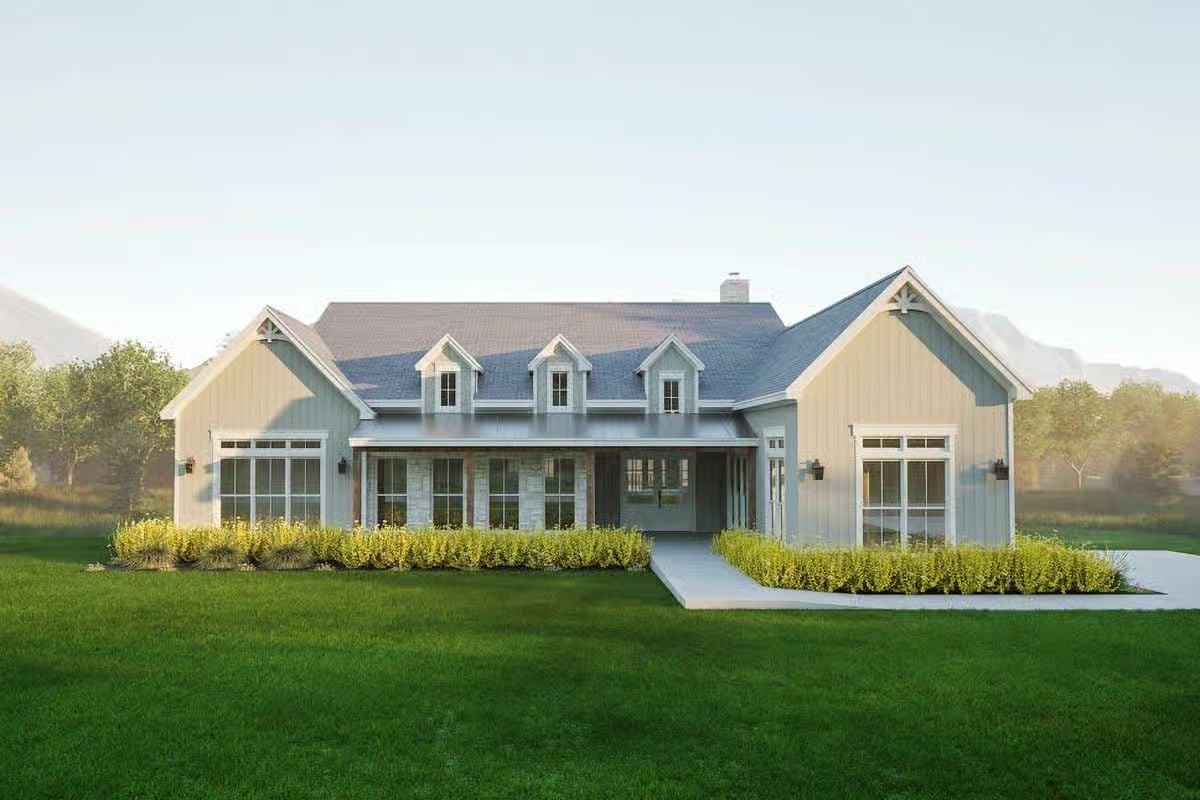 Mountain-Style 3-Bedroom Home with Elevator and Screened Porch (Floor Plan)