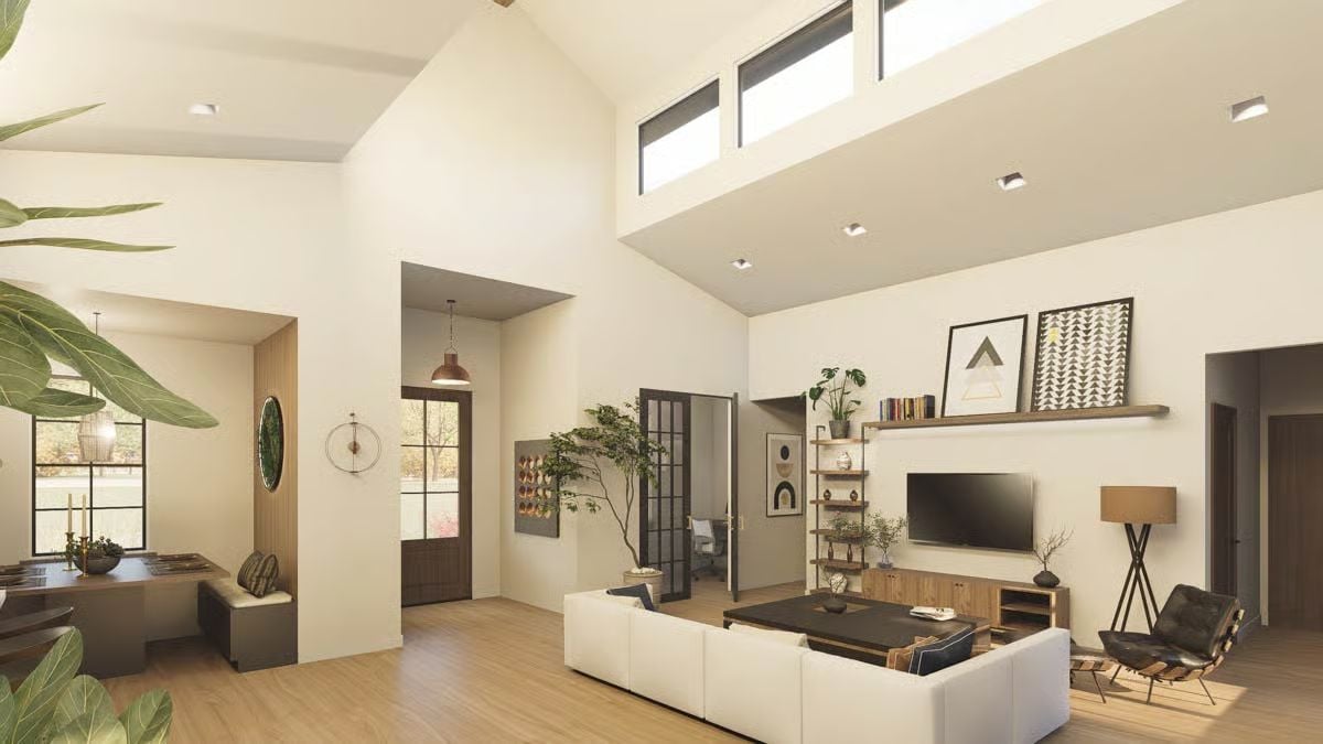 Living Room and Dining Area