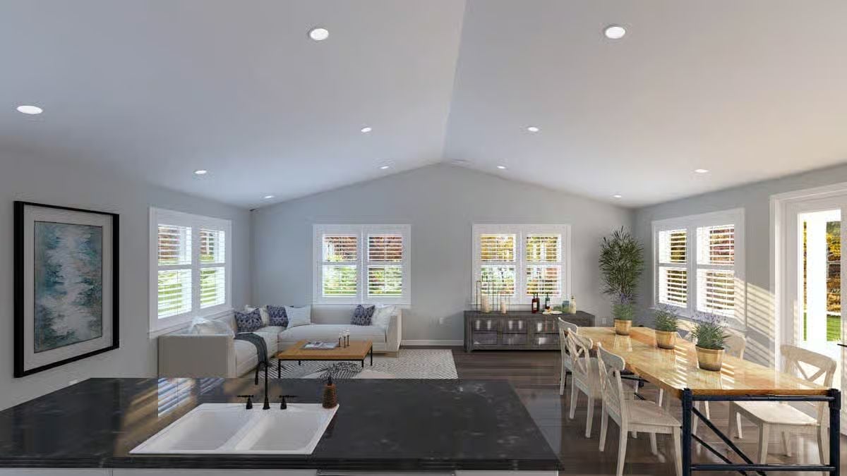 Living Room and Dining Area