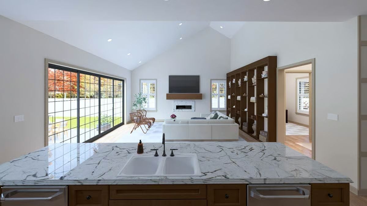 Kitchen and Living Room