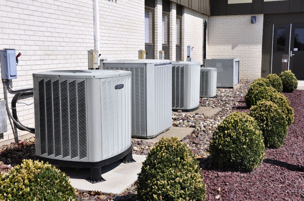 Several large air conditioning units