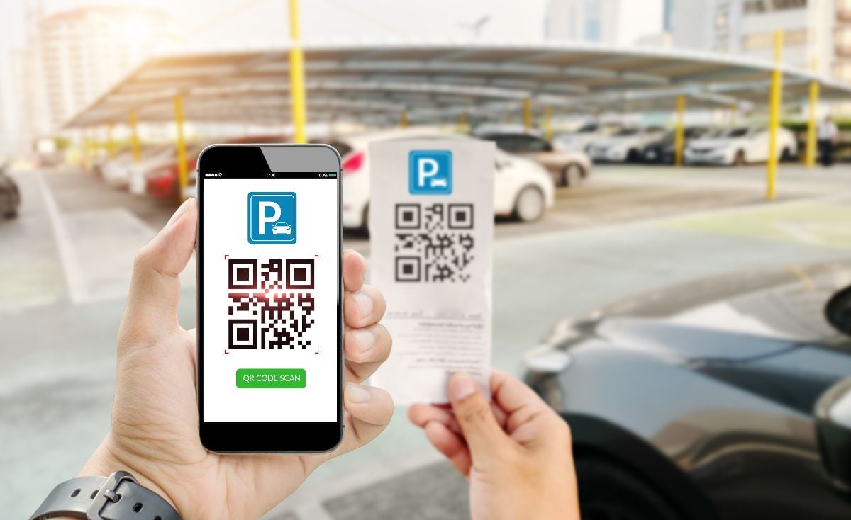Qr code car parking payment