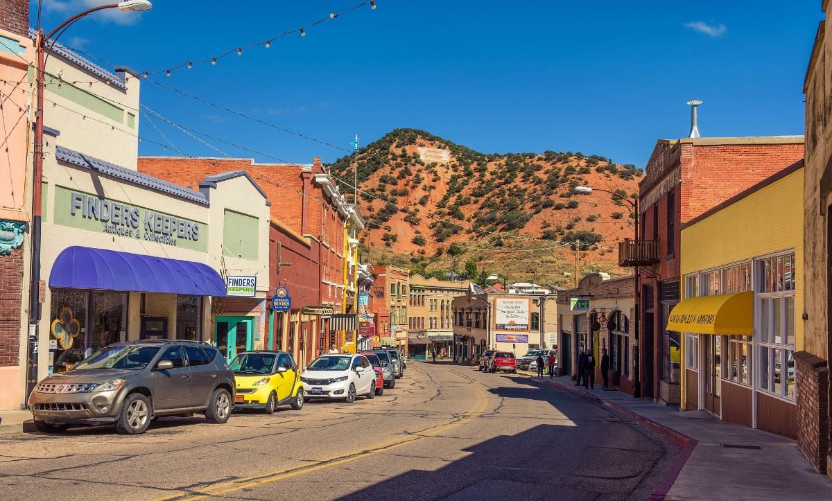 Downtown Bisbee in the Mule Mountains of southern Arizona.