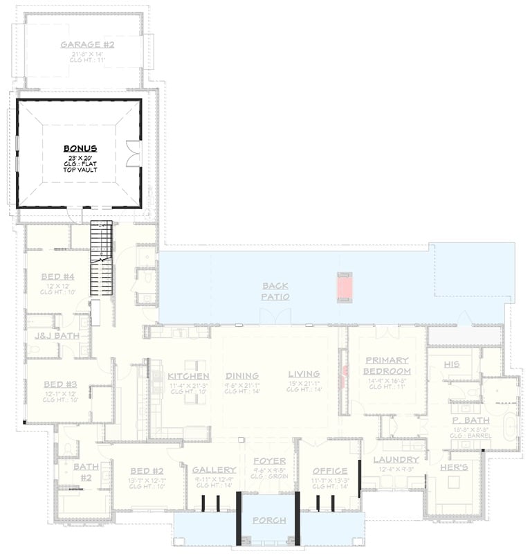 Second Level Floor Plan