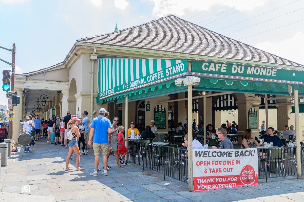 Cafe Du Monde in the French Quarter.