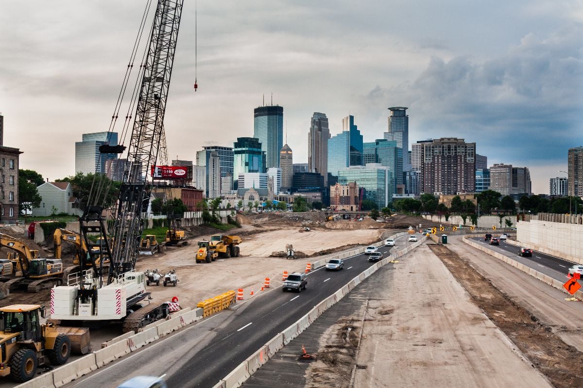 Detours continue as construction of Interstate 35W becomes more progressed.