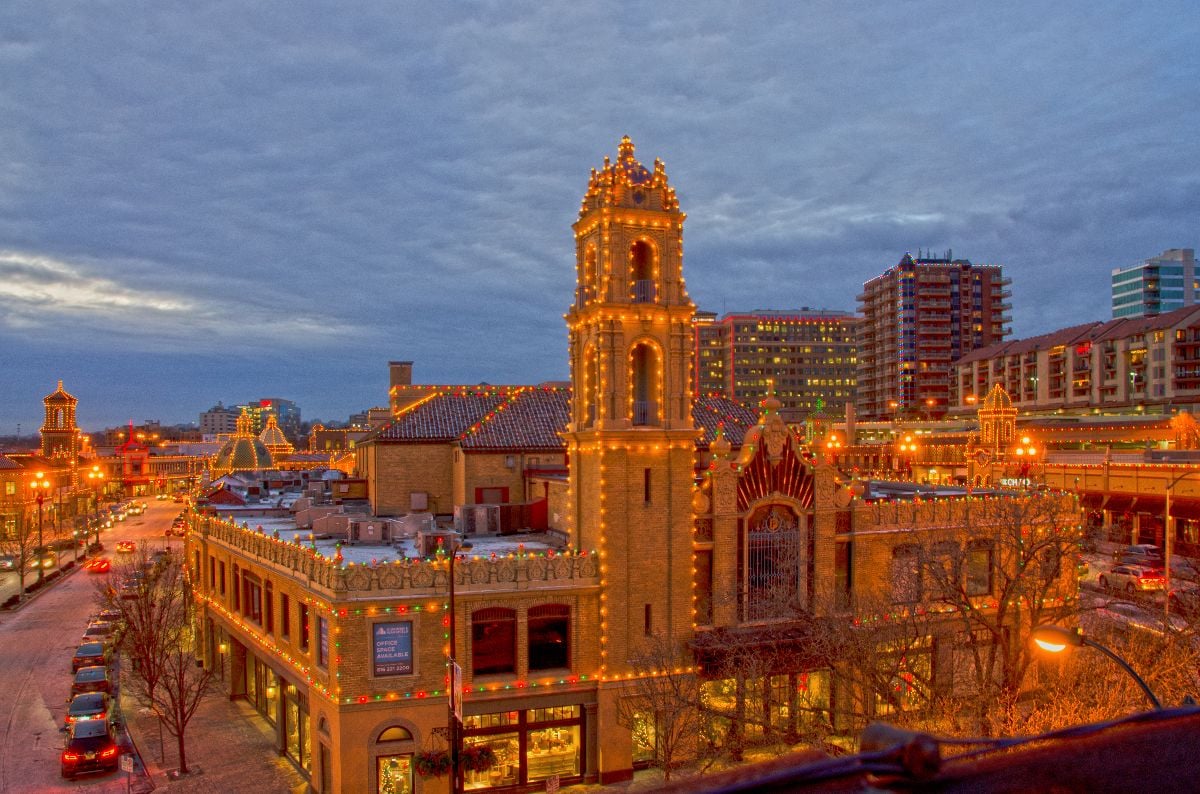 Christmas on the Country Club Plaza in Kansas City.