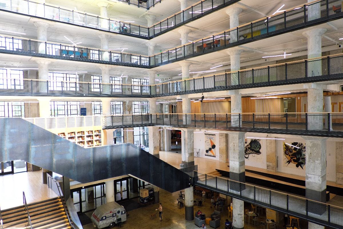 Multiple floors view at Crosstown Concourse store.
