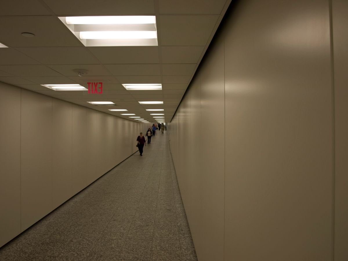 A tunnel in the west part of the downtown loop.