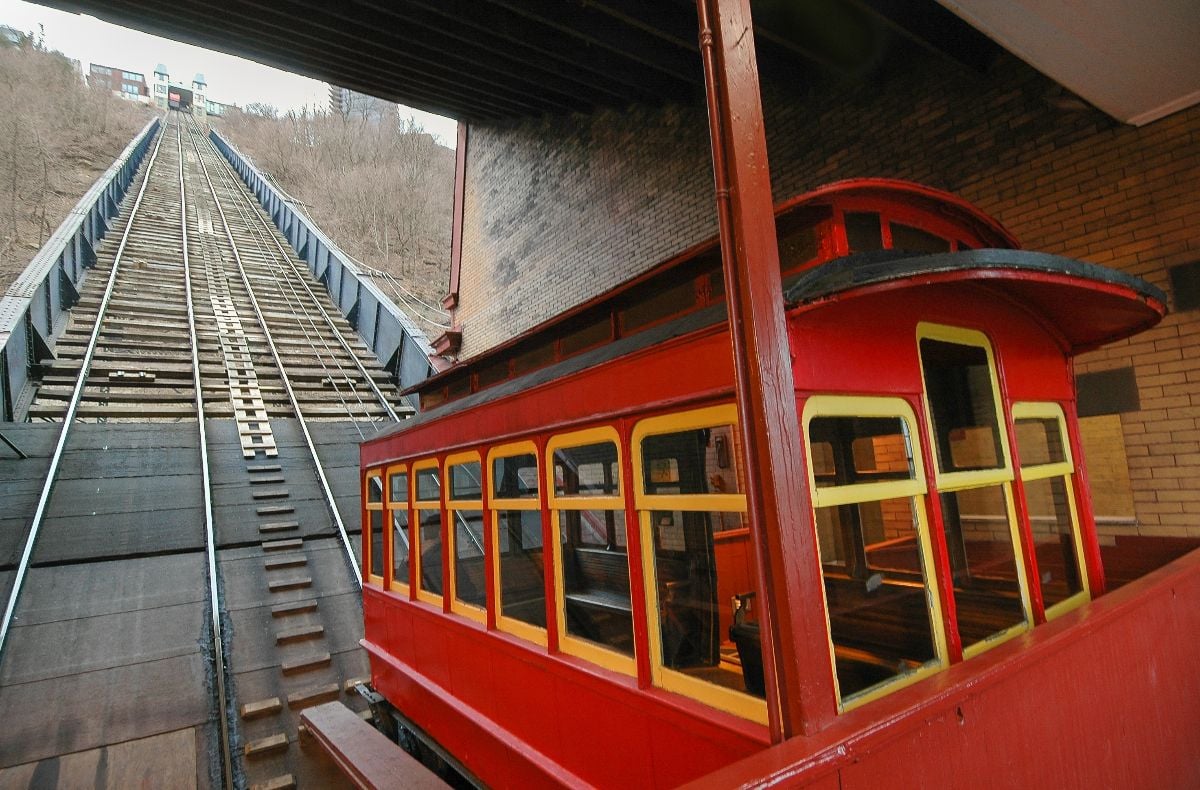 The Duquesne Incline in Pittsburgh.