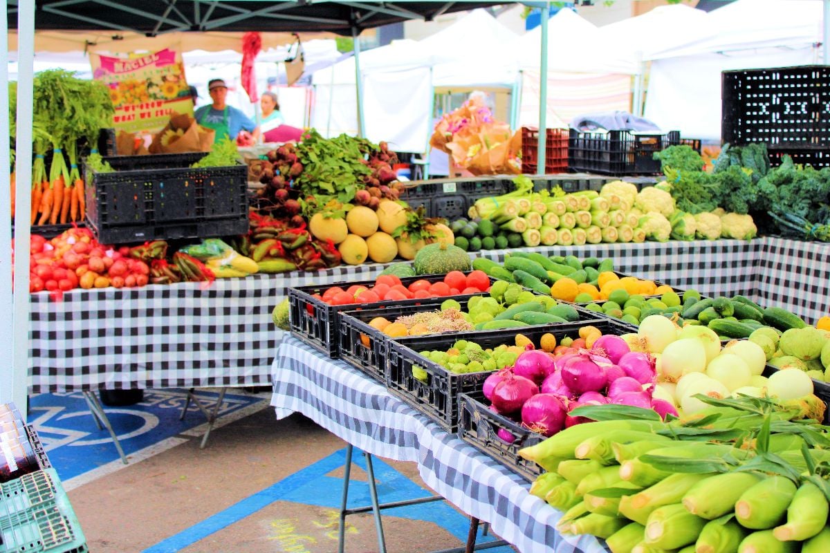 Organic produce from local farms.