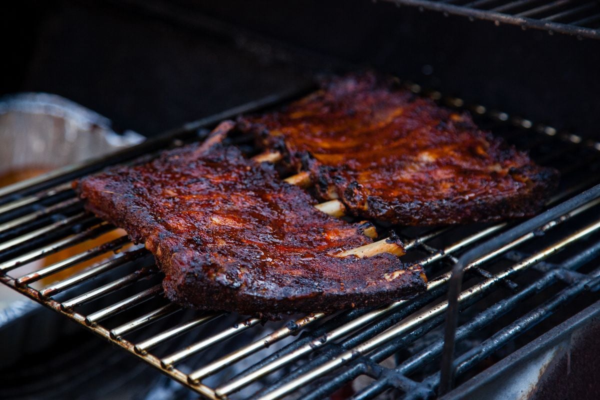 Grilled pork ribs Kansas style