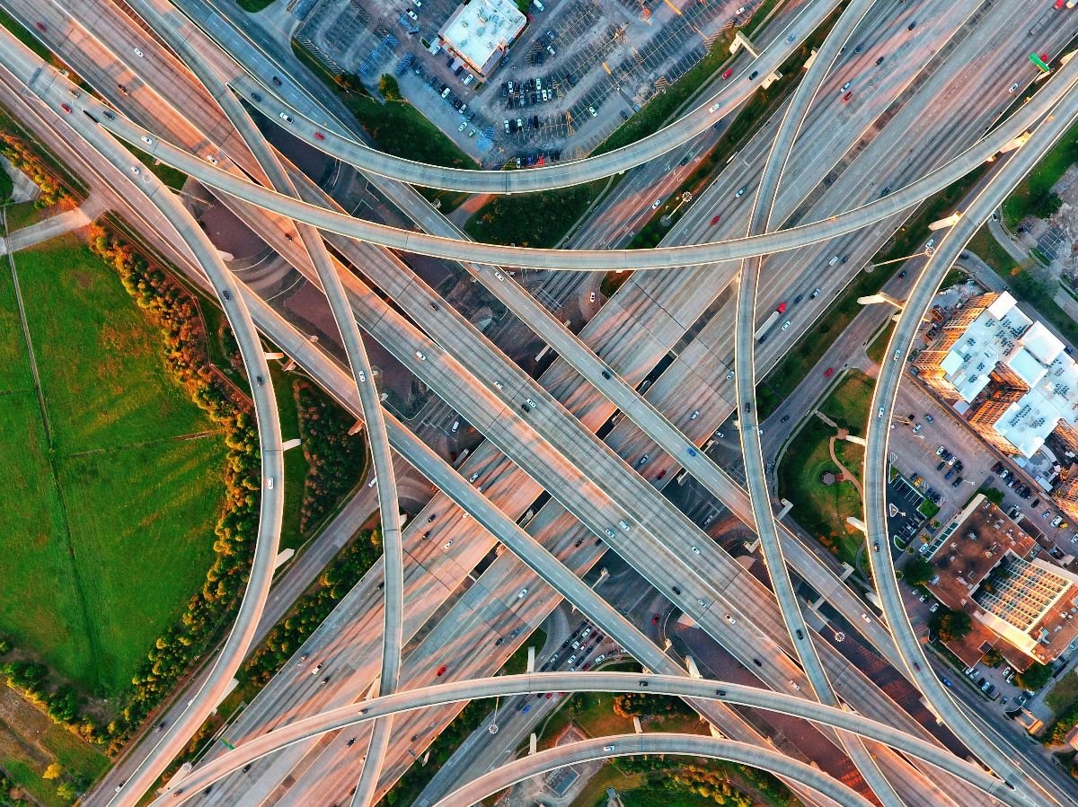 The Beltway 8 interchange in Houston Texas.
