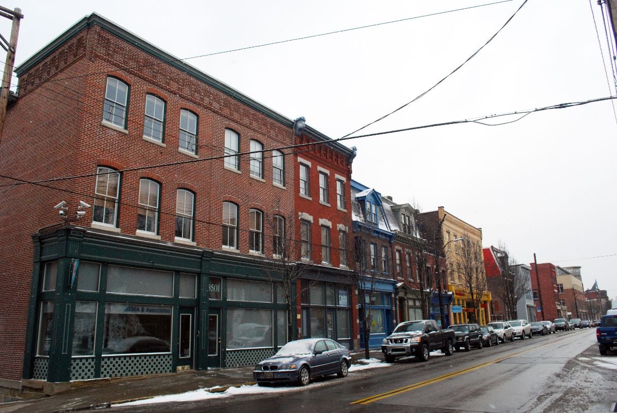 Shops and professional offices along Butler Street.