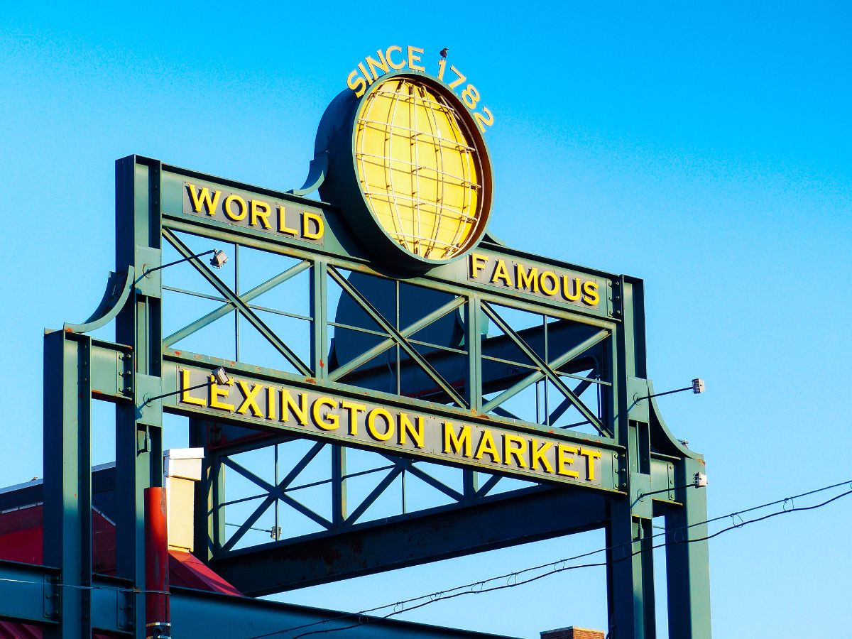 Lexington market in Baltimore.