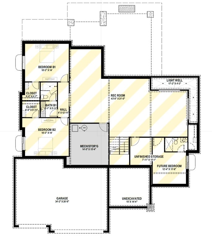 Lower Level Floor Plan
