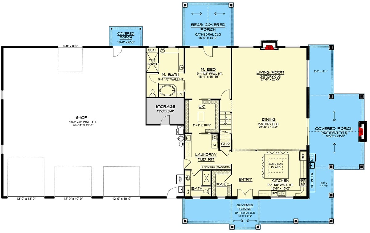 Main Level Floor Plan