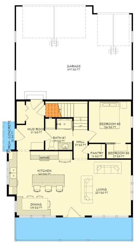 Main Level Floor Plan