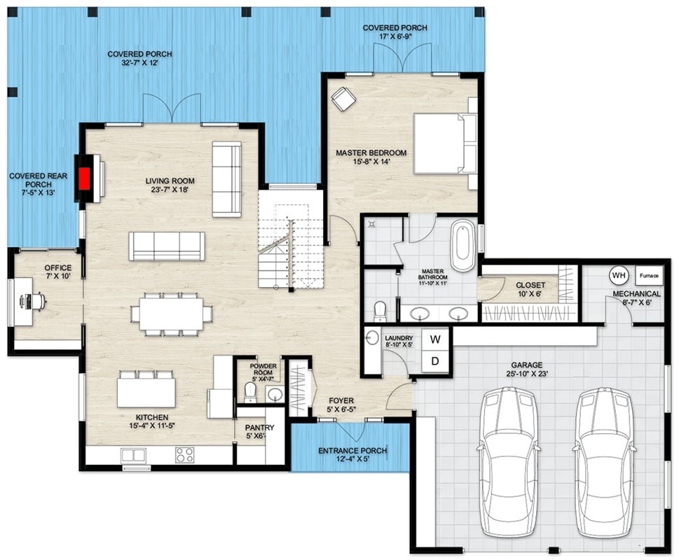 Main Level Floor Plan