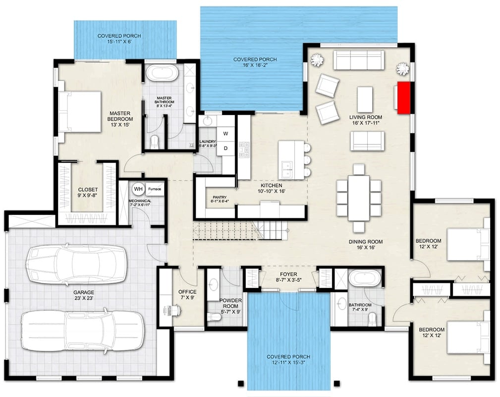 Main Level Floor Plan