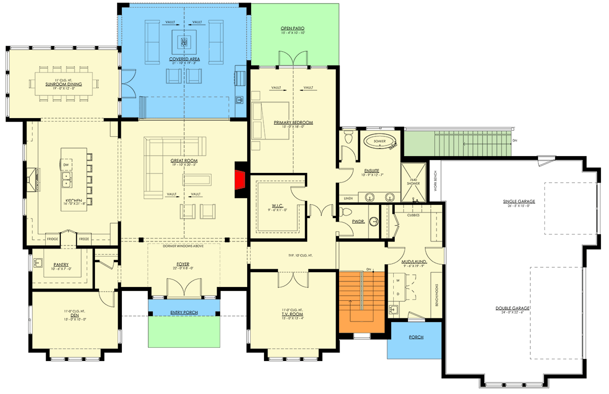 Main Level Floor Plan
