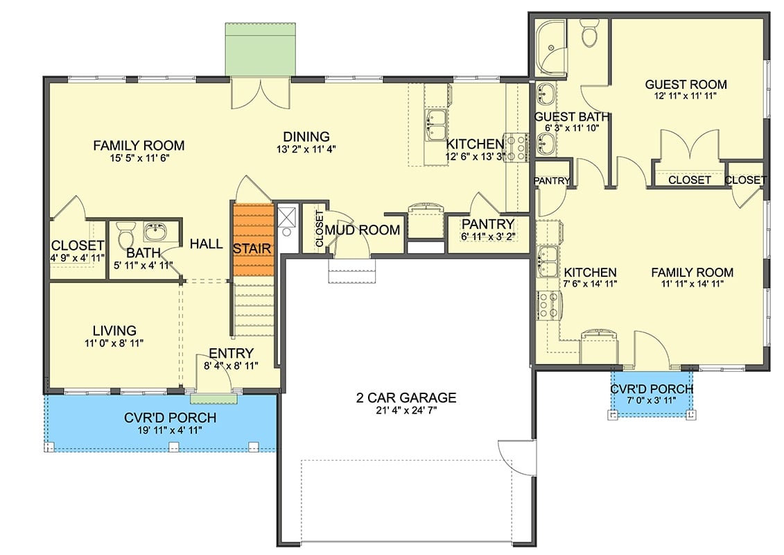Main Level Floor Plan