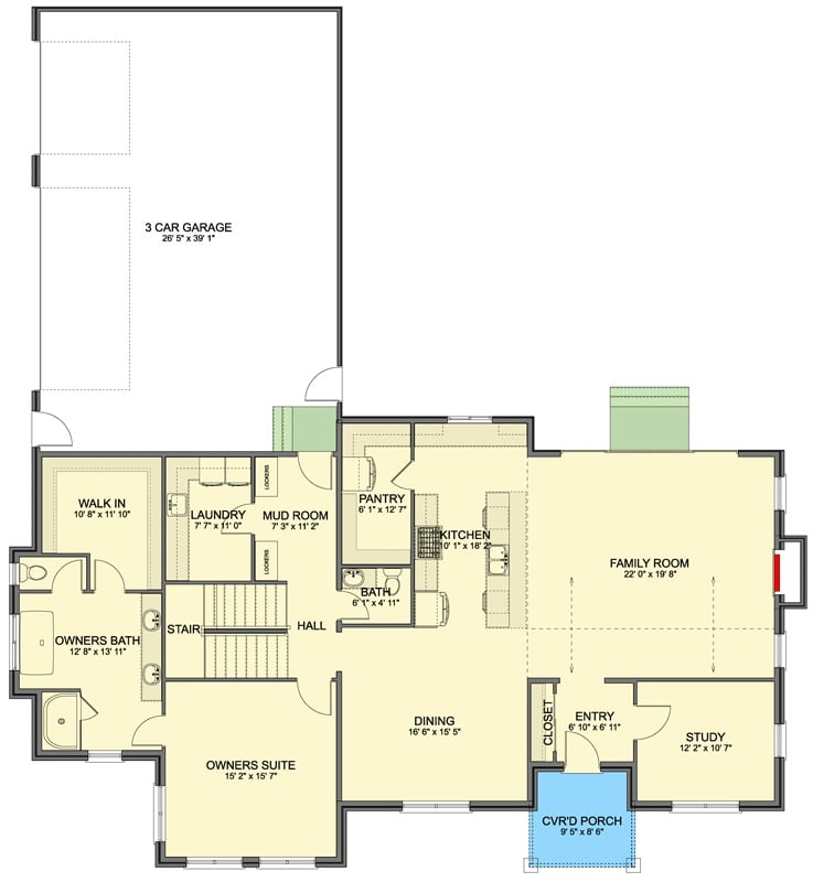 Main Level Floor Plan